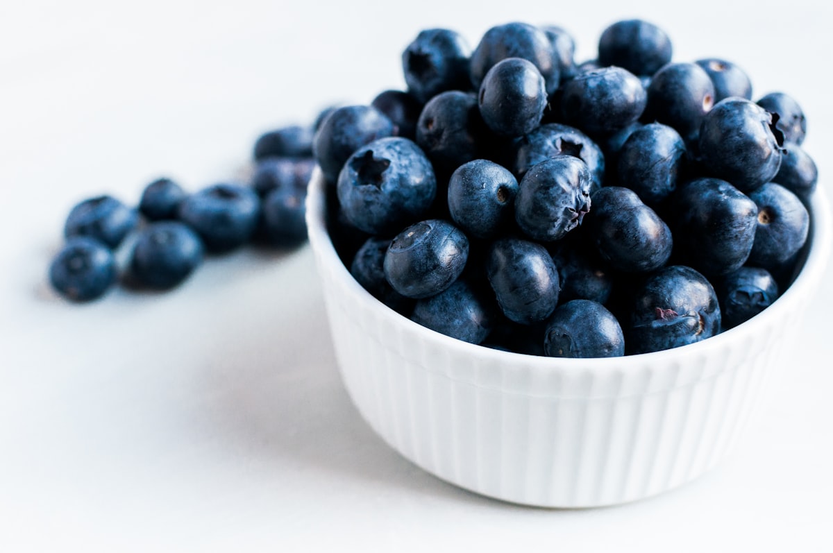 Frische Blaubeeren und Cranberries